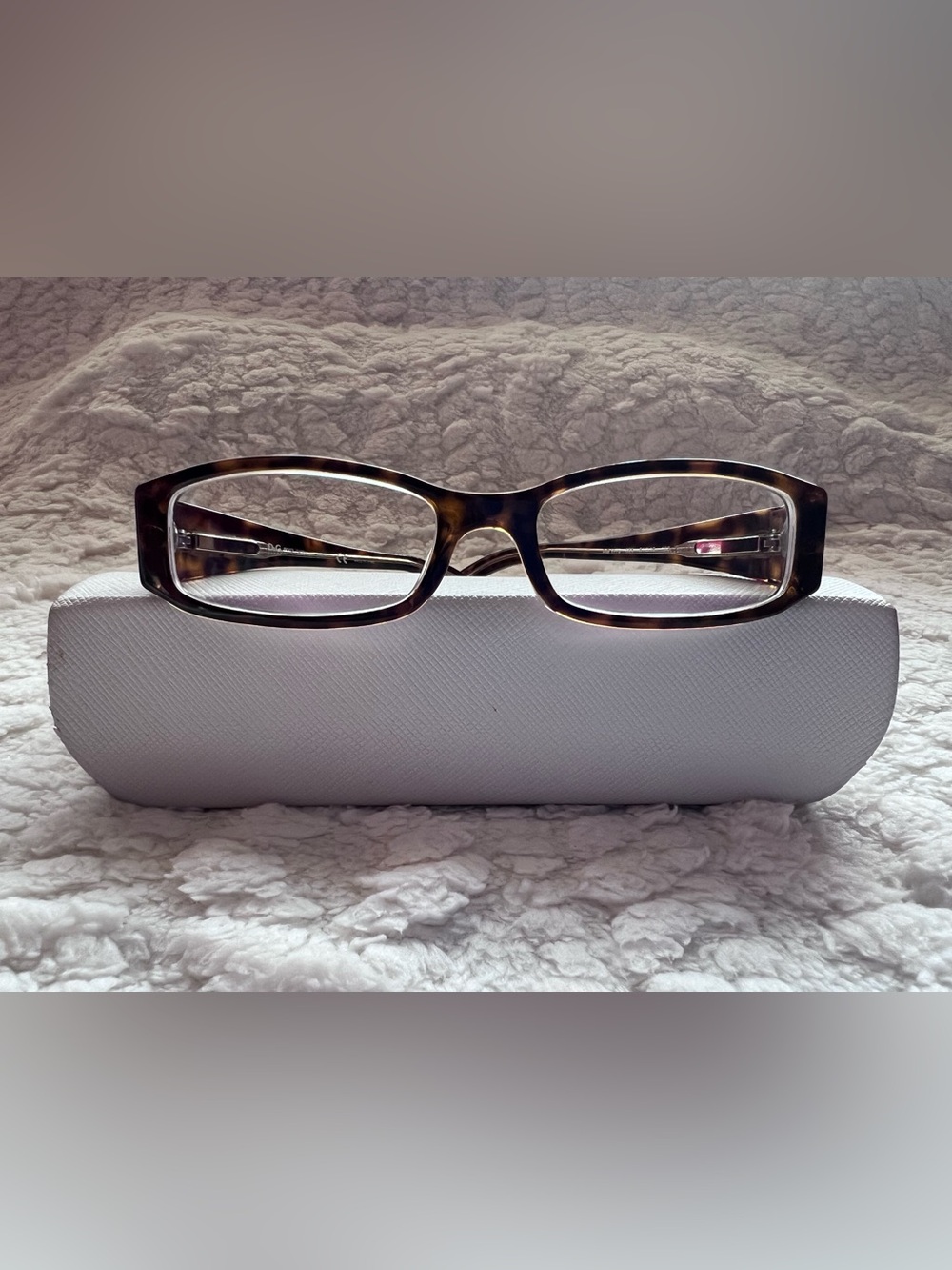 Dolce &  Gabanna tortoiseshell Rectangular  Glasses
